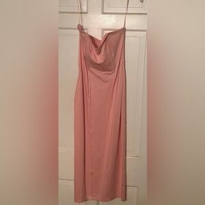 Fashion Nova Strapless Pink Dress